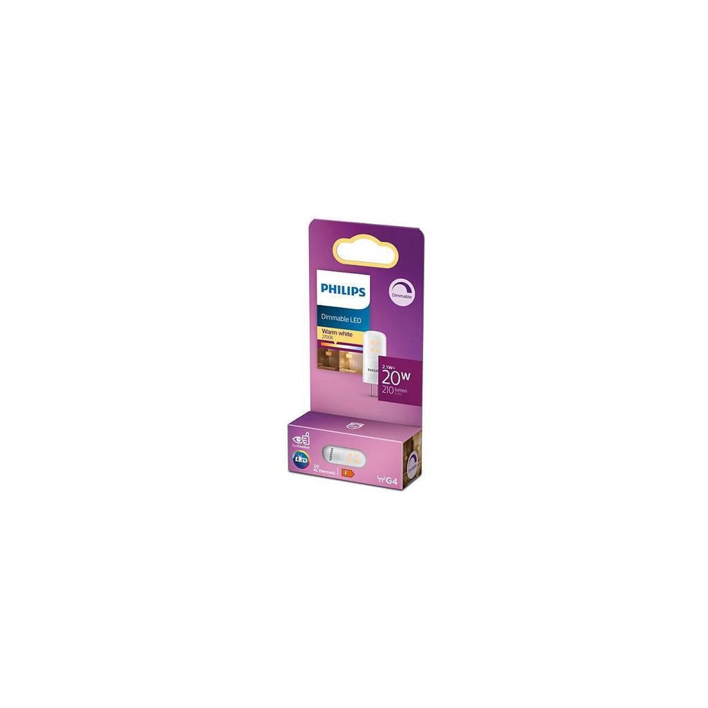 LED G4 20W (2,1W) 12V 210lm Dimmerabile Bianco caldo Immagine del prodotto 