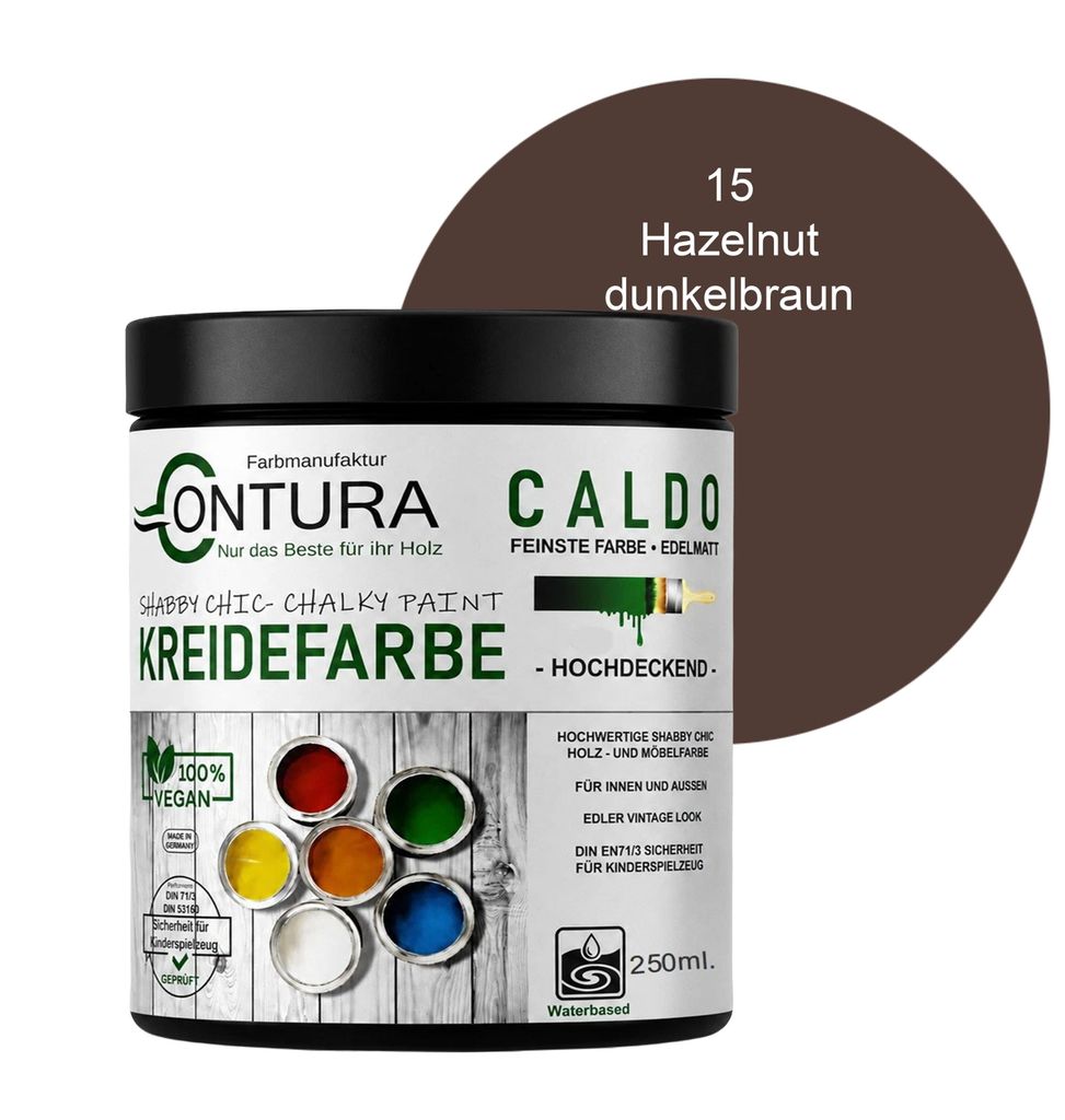 Contura BeGreen 250ml. Kreidefarbe Shabby Chic Möbellack - Produktbild 