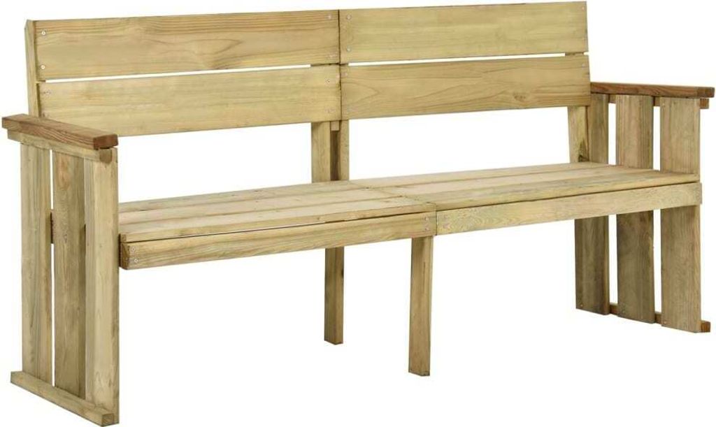 Gartenbank 172 cm Kiefernholz Imprägniert