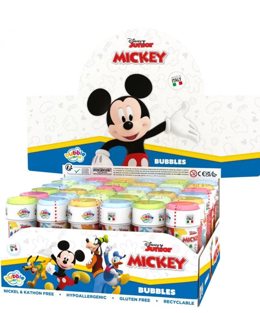Seifenblasen Display 36 Stück 60 ml Mickey Mouse und Produktbild 