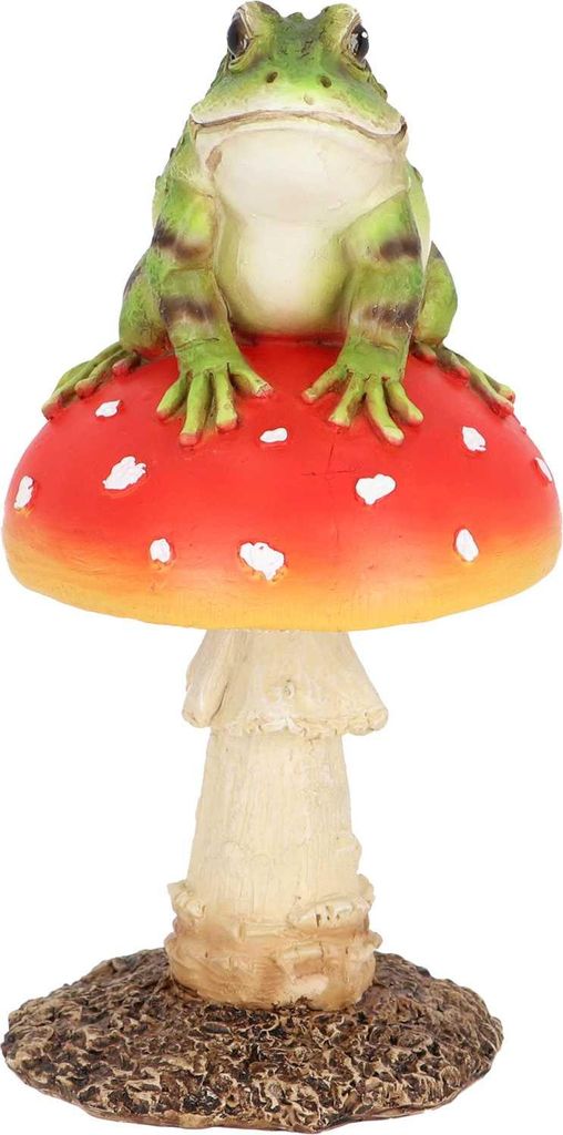 Esschert Design Mouche agaric avec grenouille Image du produit 
