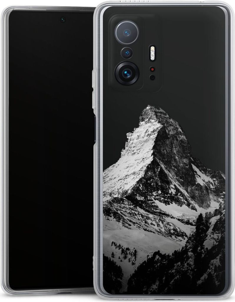 DeinDesign Handyhülle für Xiaomi 11T 5G Silikon Hülle Case Smartphone Schutzhülle Alpspitze Berg Schnee