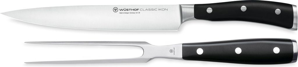 Wüsthof Tranchierbesteck 2-teilig / Carving Set 2 Pieces Classic Ikon -- 1120360207 – EAN 4002293101453 – Art.-Nr. 2023063023