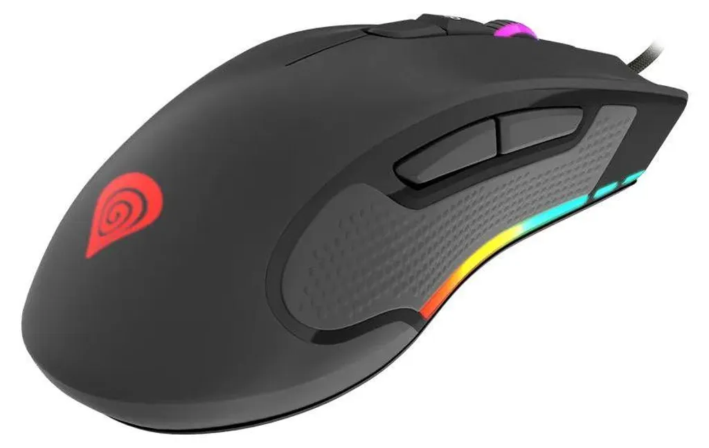 Souris pour le jeu vidéo GENESIS Krypton 800 ambidextre noire 8000fps - 5