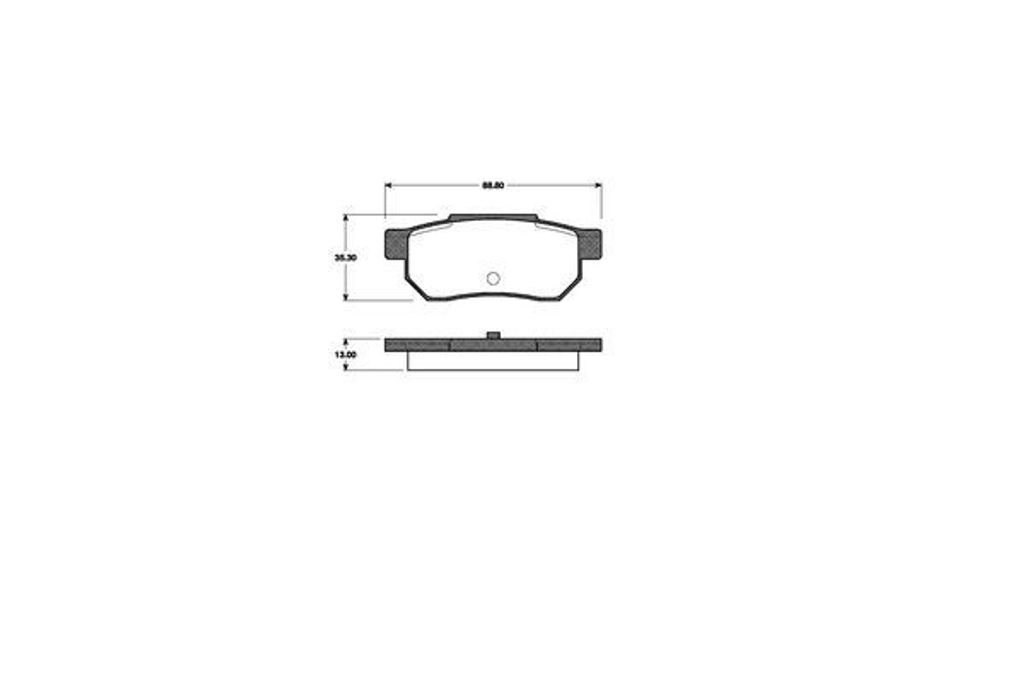 NK Bremsbeläge hinten für Honda Accord Civic Crx Prelude