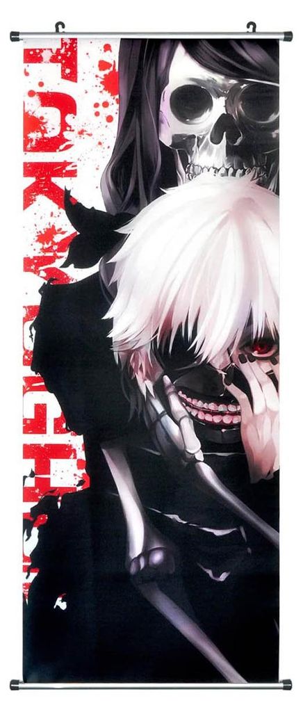 Veľký textilný zvitkový obraz Tokyo Ghoul | 100x40cm | Ken Obrázok produktu 