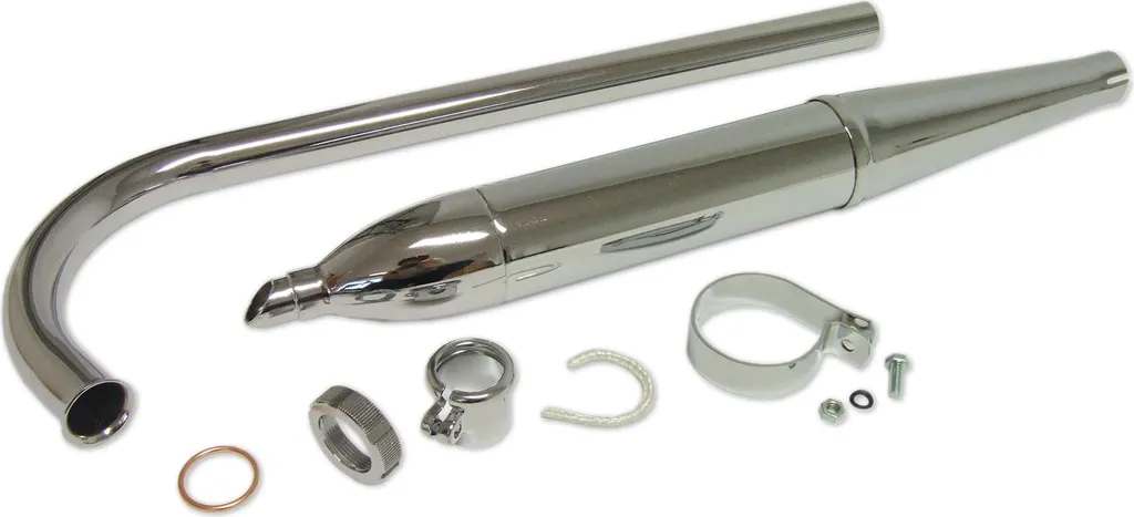 Échappement court 500mm pour Simson KR50 contre les fuites