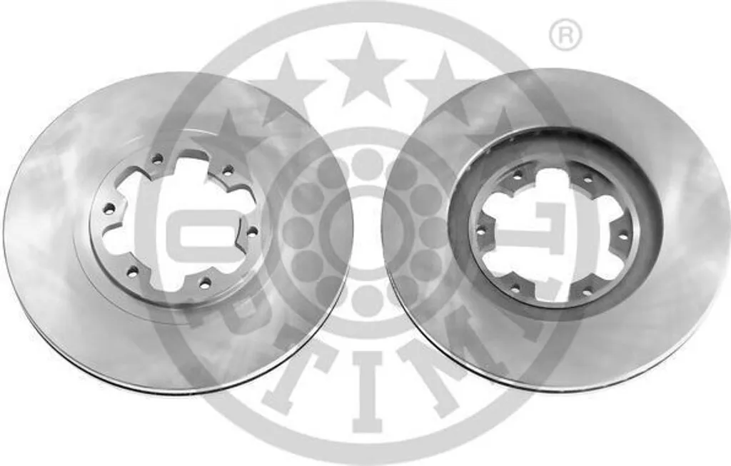 Paire de disques de frein ventilés 300mm OPTIMAL pour NISSAN NAVARA D22