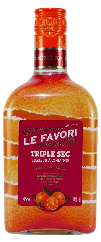 Le Favori Triple Sec Orangenlikoer | 40 % vol | 0,7 l Produktbild 