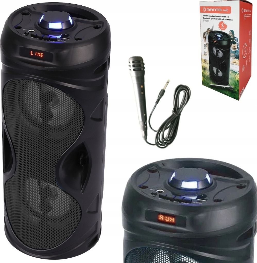 Přenosný bezdrátový karaoke reproduktor Bluetooth Manta Obrázek produktu 