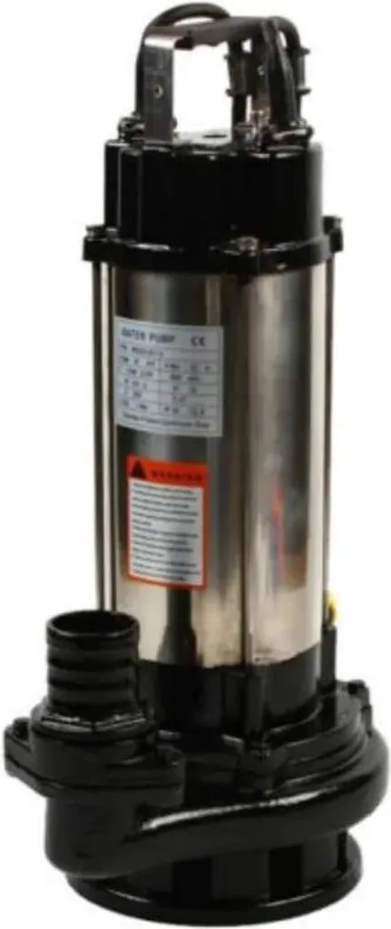 Pompe de relevage submersible avec roue vortex pour eaux chargées noire