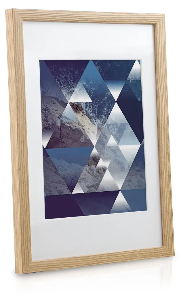 Solution Déco Murale : Pack 30 Cadres Photo Assortis Chêne Multi-tailles - 4