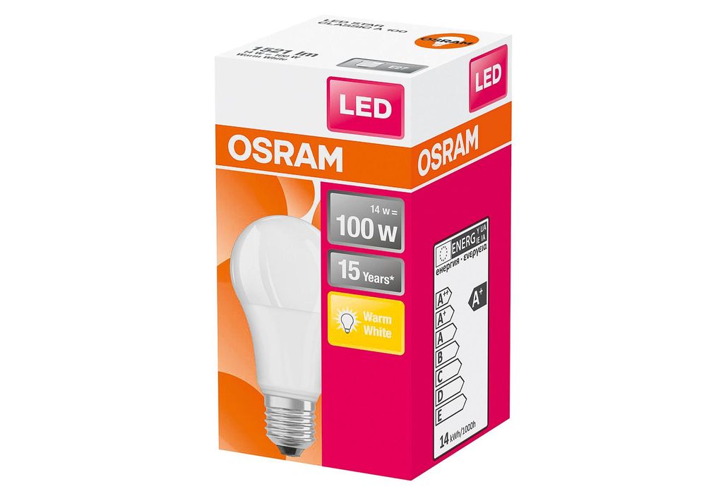 Osram STAR, 14 W, 100 W, E27, 1521 lm, 15000 h, Warmweiß Produktbild 