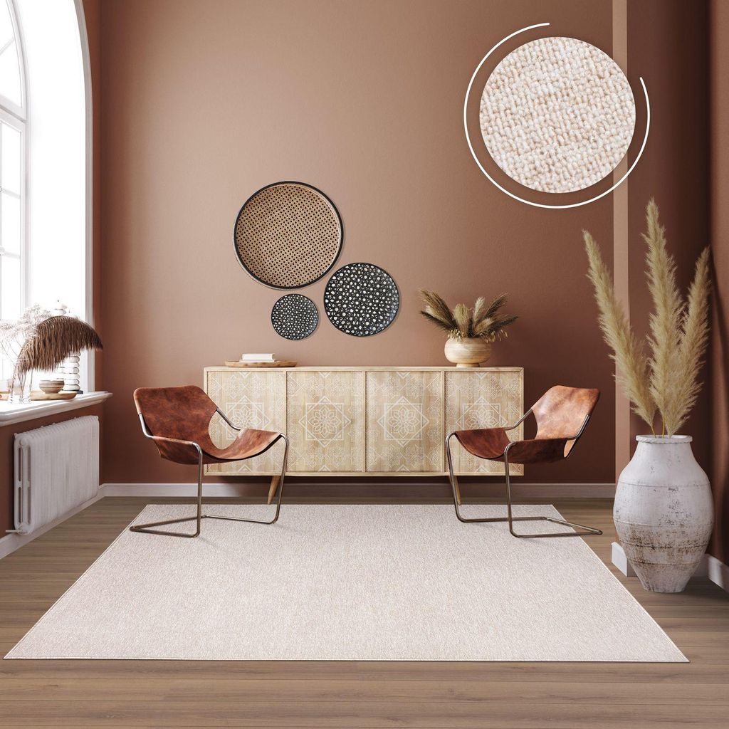 TT Home Waschbarer Wohnzimmer Teppich Esszimmer Kurzflor Produktbild 
