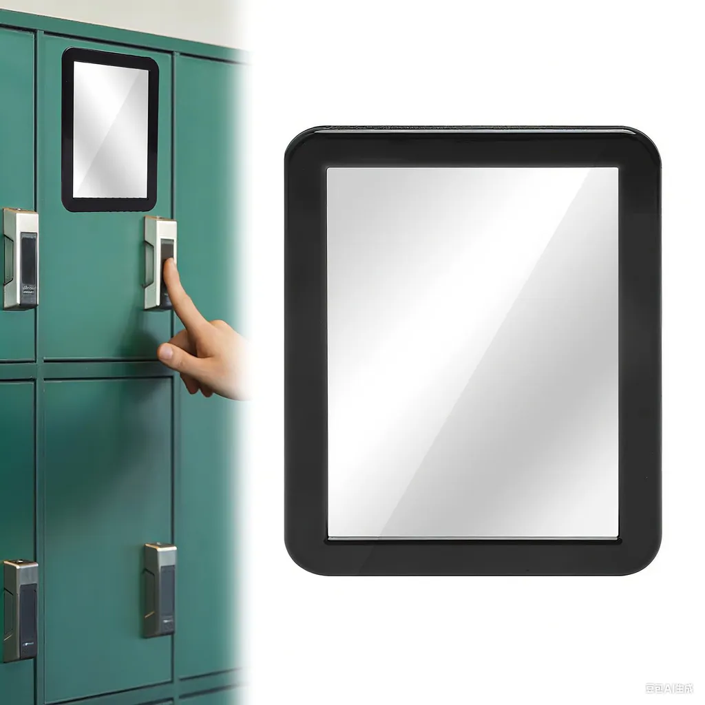 Miroir de toilette magnétique incassable pour vestiaire et frigo