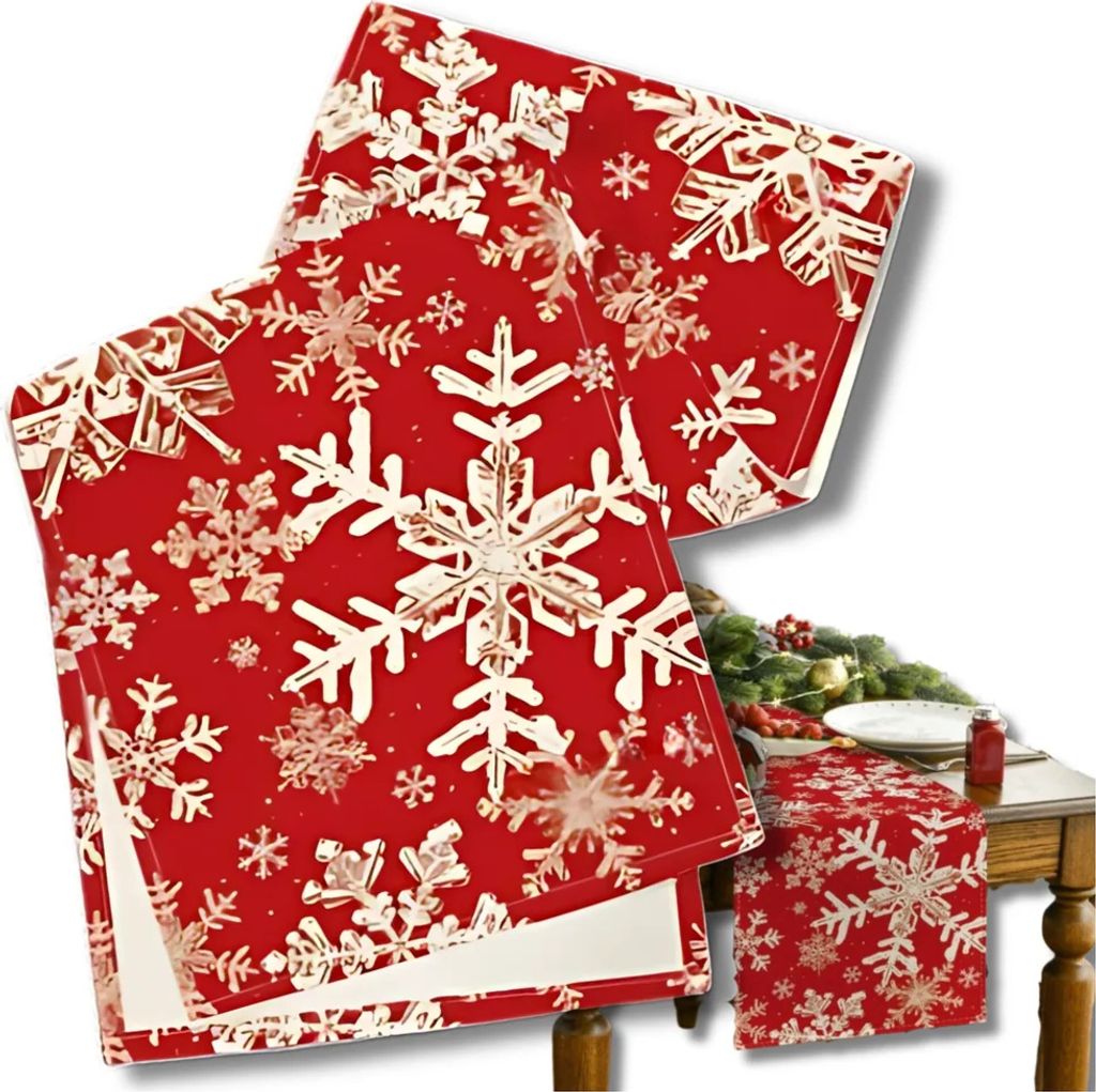 Weihnachtstischläufer-Tischdecke mit Sternen
