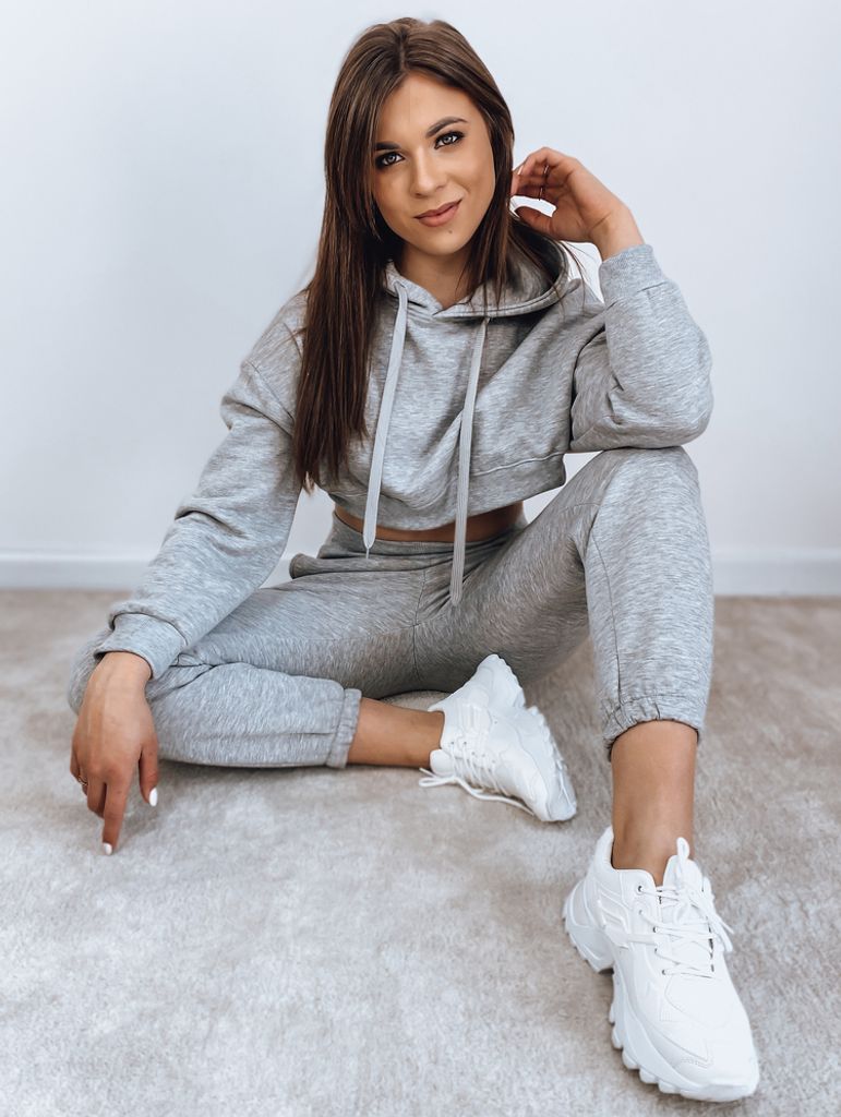 Dstreet Frauen Trainingsanzug Serin der Welt grau XL