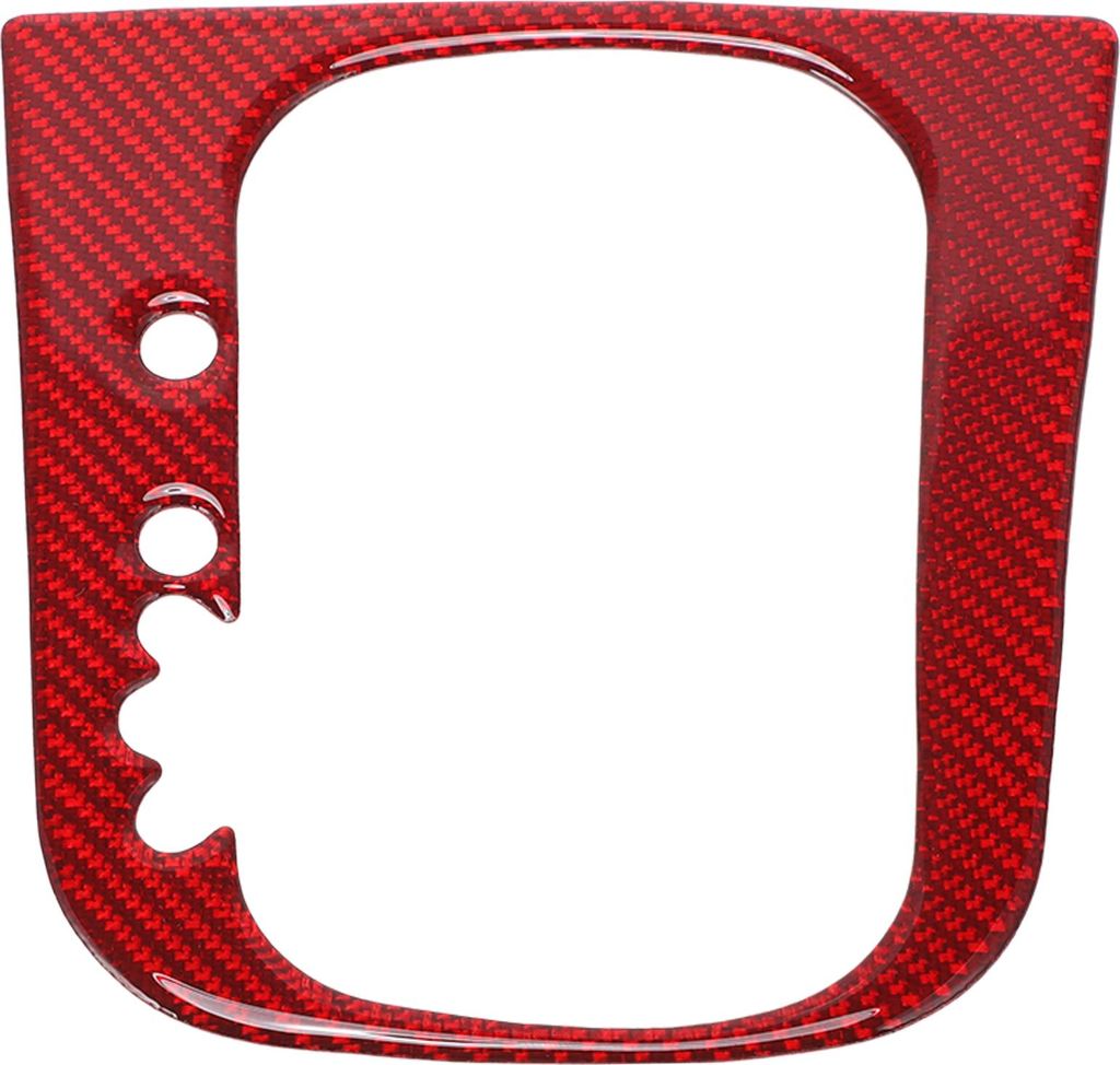 ABS Schaltknauf Knopf Abdeckung fš¹r VW Golf 6 GTI MK6 2008-2013 Konsole Schalttafel Aufkleber Trim Innenausstattung Rot