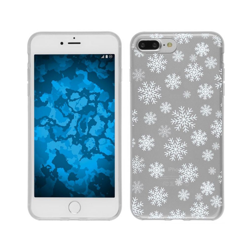 PhoneNatic Case kompatibel mit Apple iPhone 7 Plus / 8 Plus Silikon-Hülle X Mas Weihnachten M2