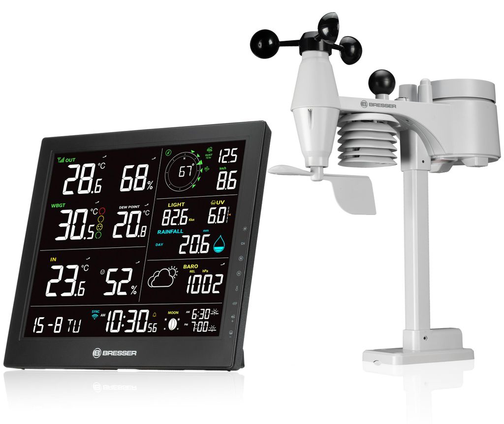 Bresser - 12400 - 8-in-1 MeteoTemp JW WLAN-Wetterstation Produktbild 