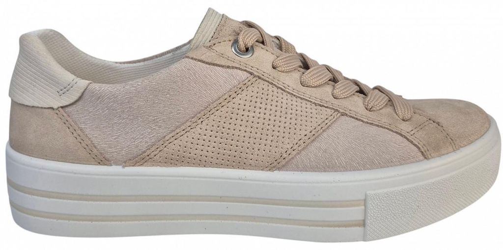 Legero LIMA 2 tasso sportlicher Schnürer Beige in Gr. 40