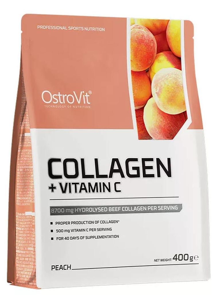 OstroVitl Collagen + Vitamin C 400g Pfirsich Produktbild 