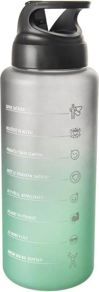 Bouteille 1L Antichoc en Tritan sans BPA ORION Moly avec Bouchon Vert