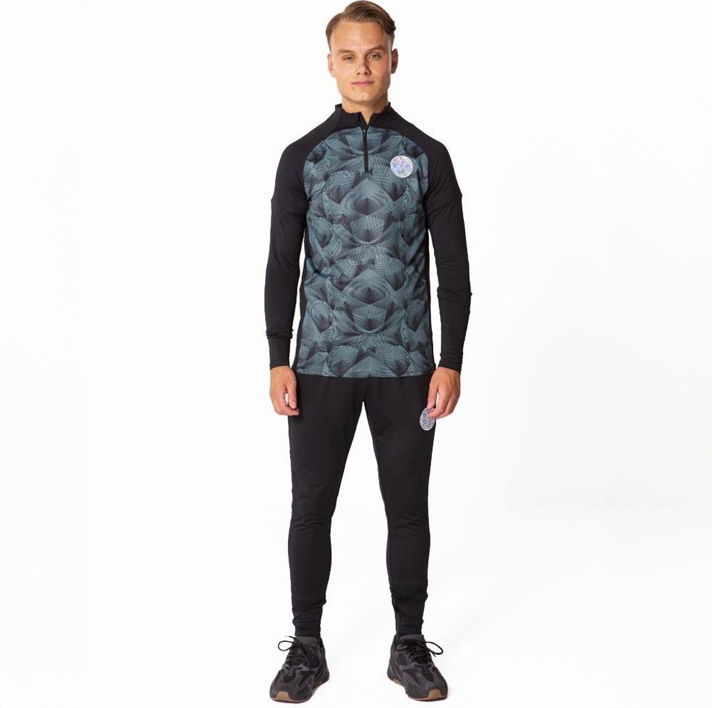 Champions League trainingsanzug Erwachsene - Schwarz - Größe X-Large (XL) - Offizieles product - Weste und Hose für Fussball Training