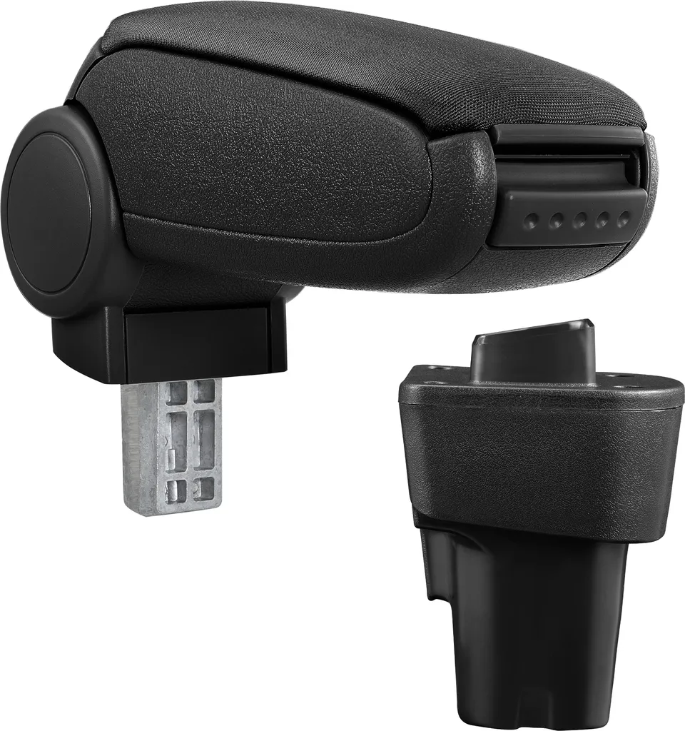 Bracciolo Premium per Kia Picanto 2011-2017 | Tessuto Nero Comfort