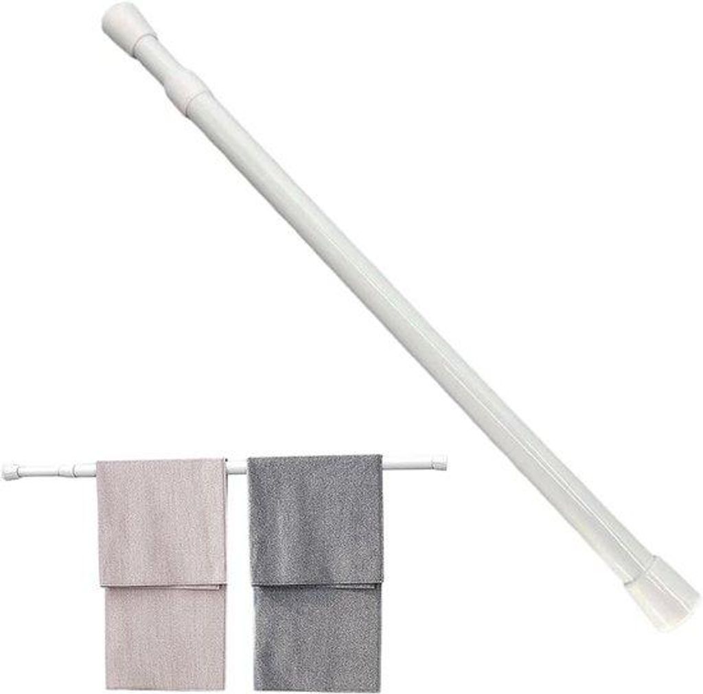Verstelbare Douchegordijnstang - Uittrekbare - 1 Stück - Schwarz - 30-50 cm