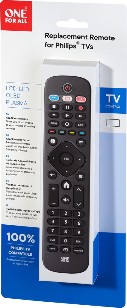 One for All Philips 2.0 Ersatzfernbedienung     URC 4913 Produktbild 
