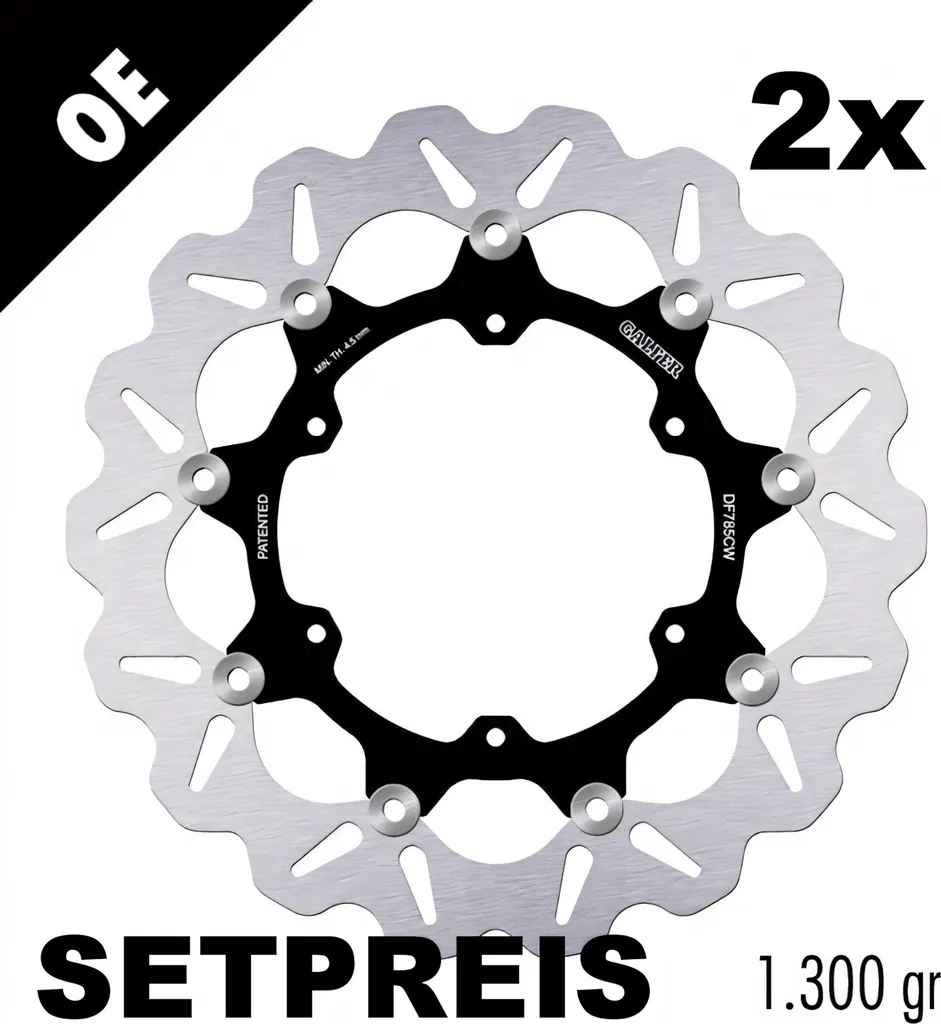 Disque Galfer DF785CW WAVE 320x5mm homologué ECE R90 pour KTM 1290 R