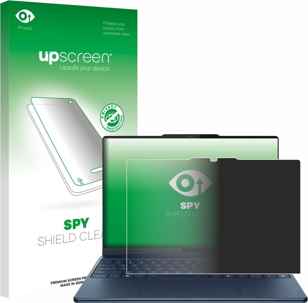 Für Lenovo Yoga Pro 9i Gen 10 Aura Edition 16" Touch Sichtschutzfolie Schutzfolie upscreen Anti-Spy Privacy Sichtschutz Blickschutz Display Schutz...