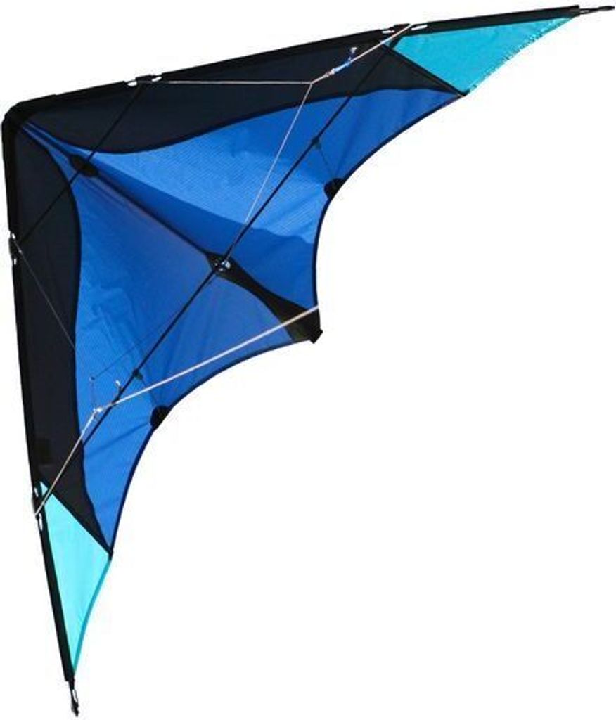 Lenkdrachen Elliot Delta Basic Blue-Black 1013507 Blau 117 x 59 cm