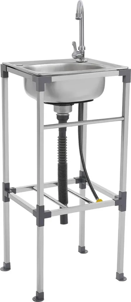 Lavello Monovasca Freestanding Inox 42x37x83 cm Silver Edition