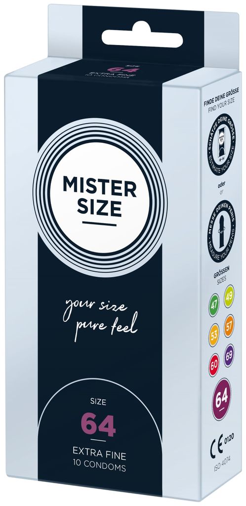 Mister Size - Prezerwatywy Rozmiar Xxl 64 Mm (10 Sztuk) Zdjęcie produktu 