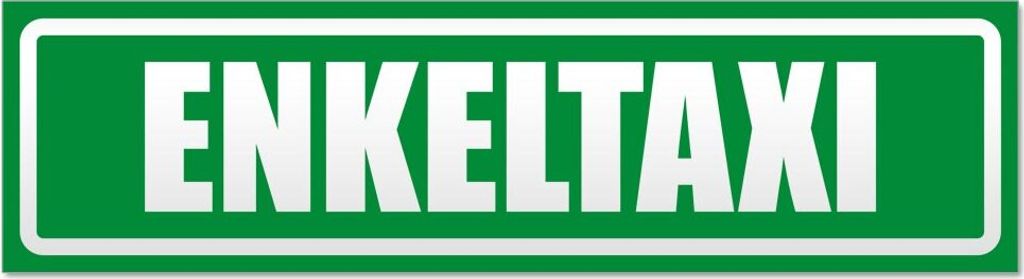 Enekltaxi invertiert Magnetschild Schild magnetisch