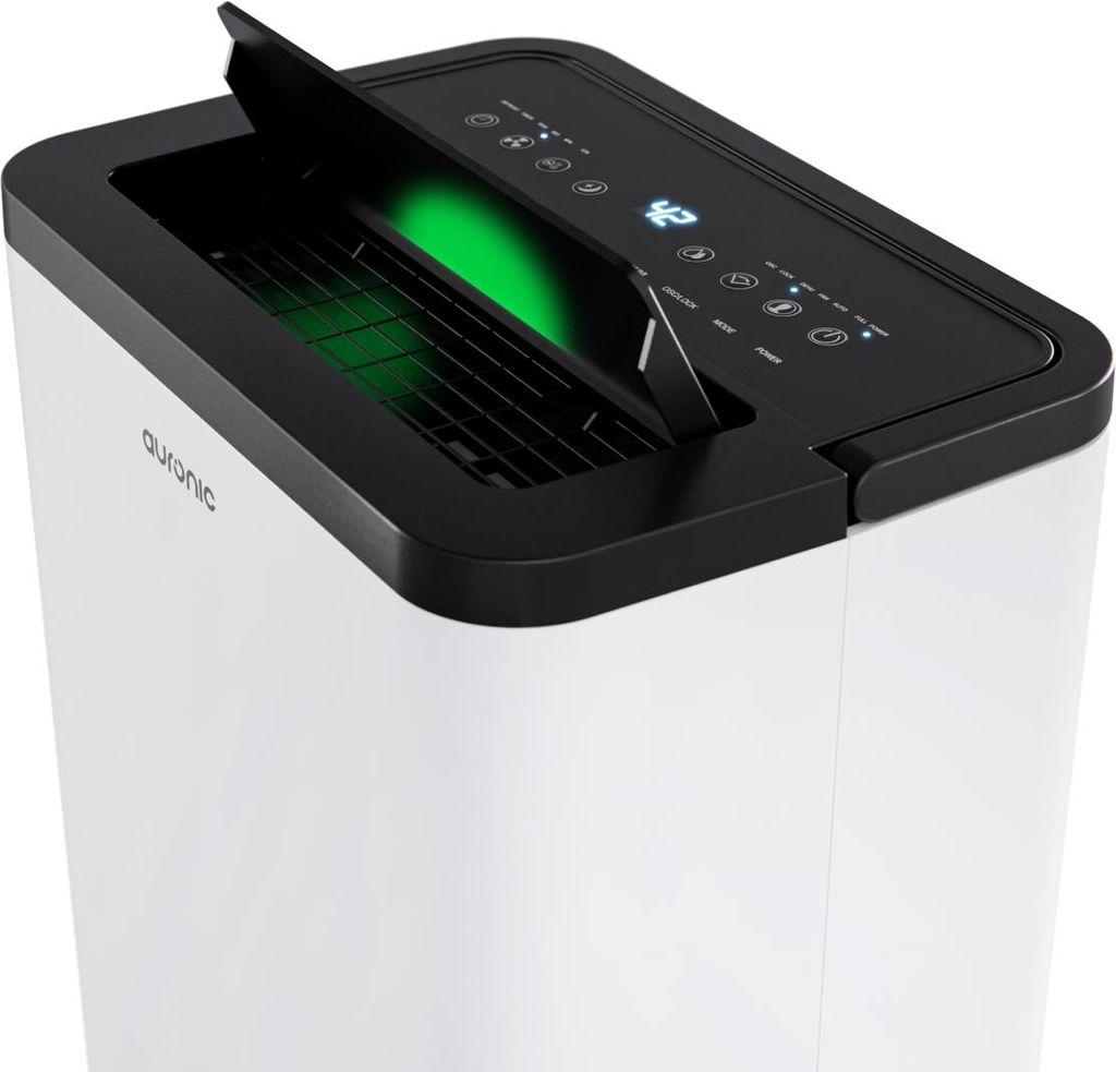 Auronic Luftentfeuchter und Luftreiniger - Compact Pro Plus - 20L - Schlafzimmer, Badezimmer, Wohnzimmer und Büro - Raumentfeuchter für Zuhause -...