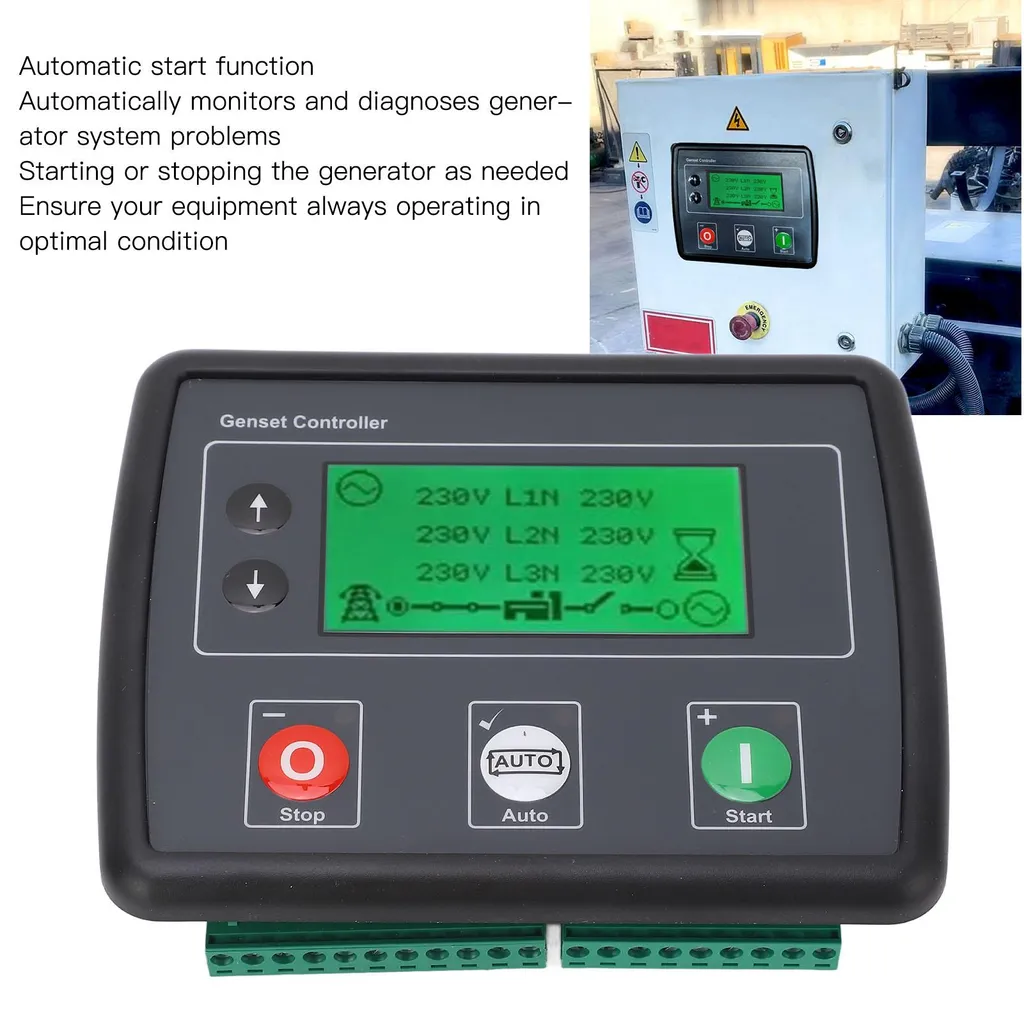 Commande de groupe électrogène triphasé 600V avec écran LCD intégré - 16