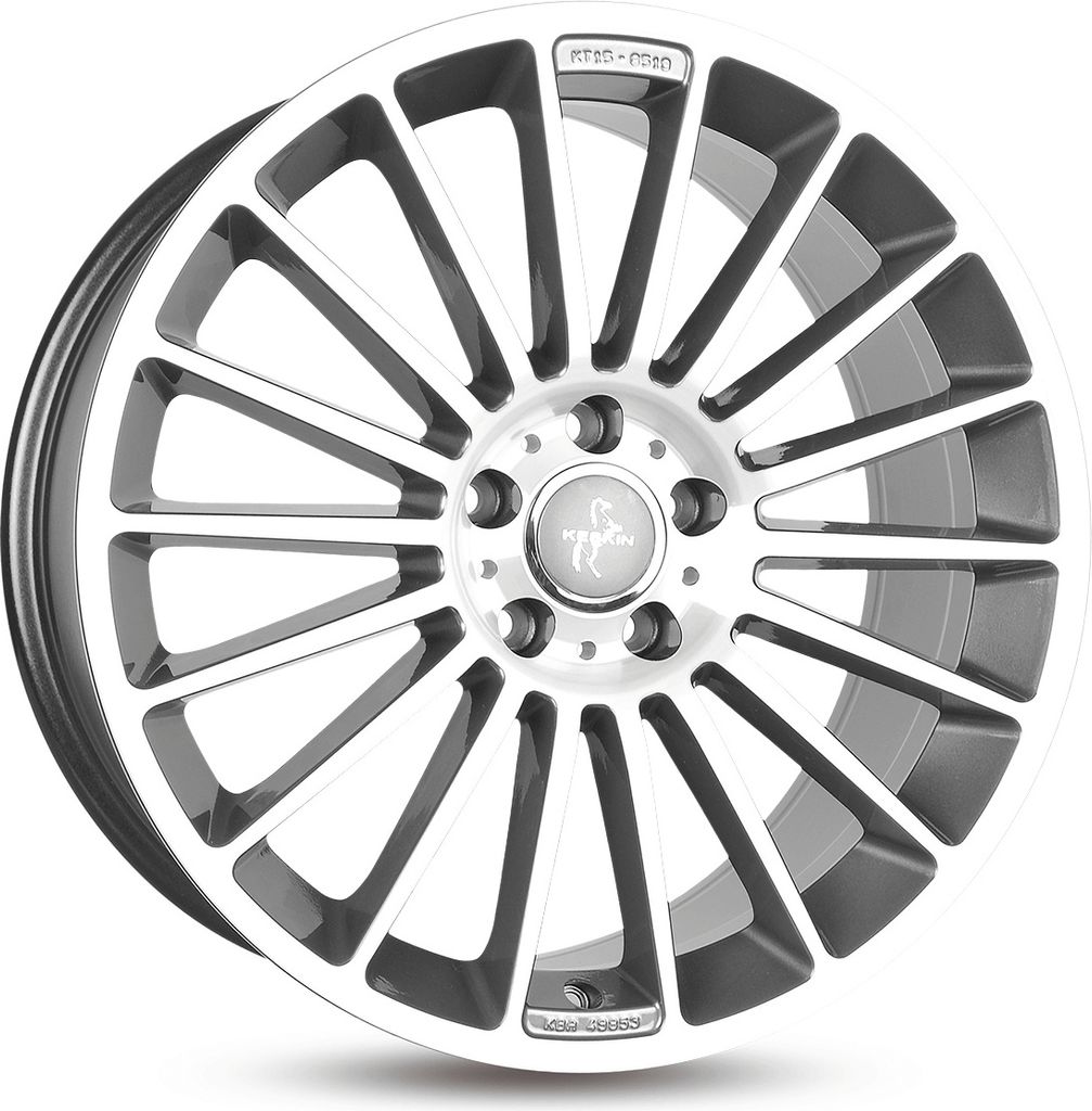 Keskin KT15 Speed palladium front polish 8.5x19 ET30 - LK5/112 ML66.6 Felge Alu