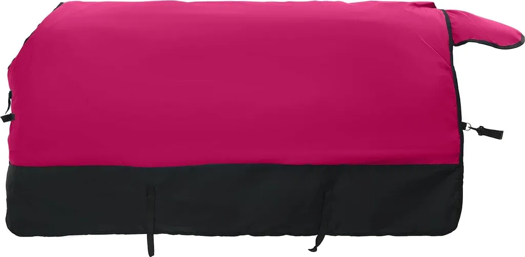 vidaXL Couverture pour cheval rose et noire 75 cm en polyester résistant
