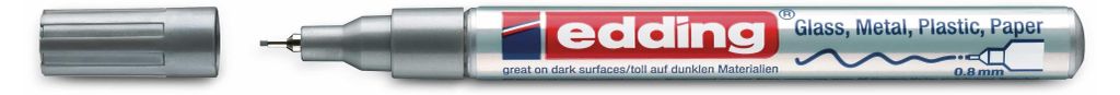 Edding 780 Lackmarkersilber 0,8mm Metallspitze Produktbild 