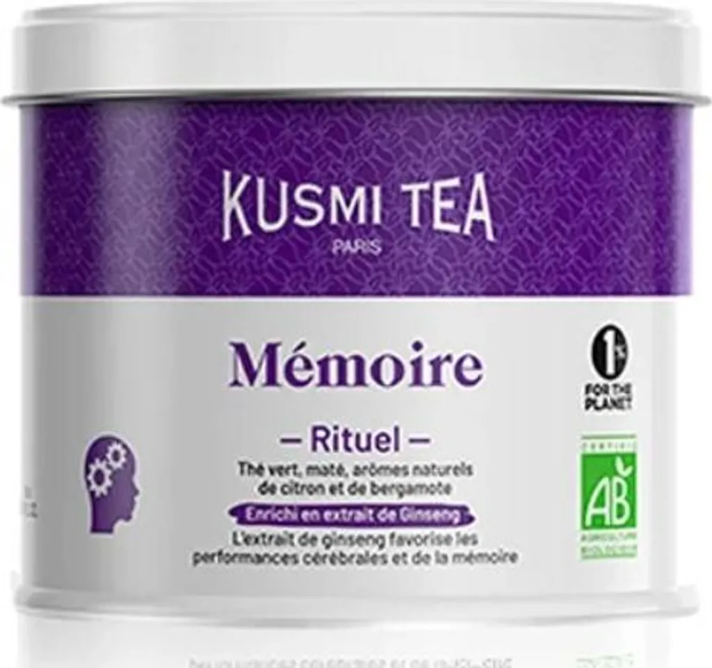 Thé Mémoire en Boîte 100g : Infusion Bio pour Concentration et Esprit
