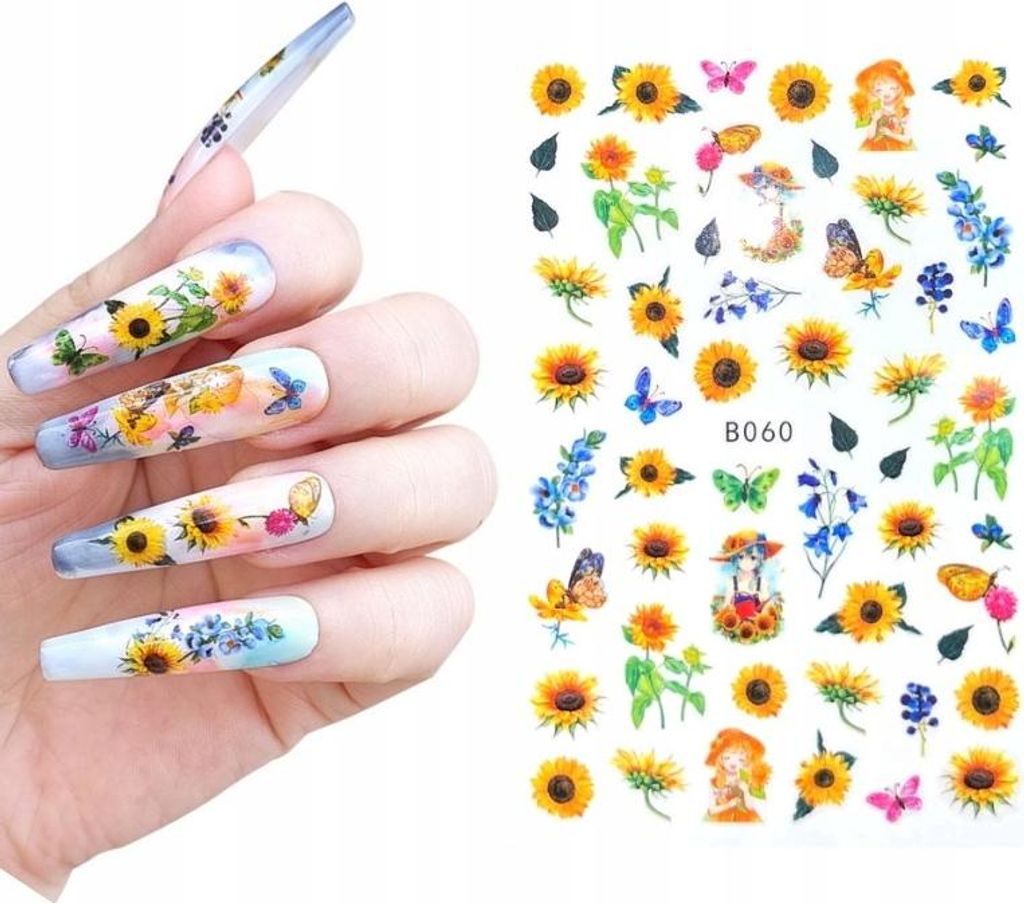 Nail Art Sticker FRÜHLING SOMMER Muster