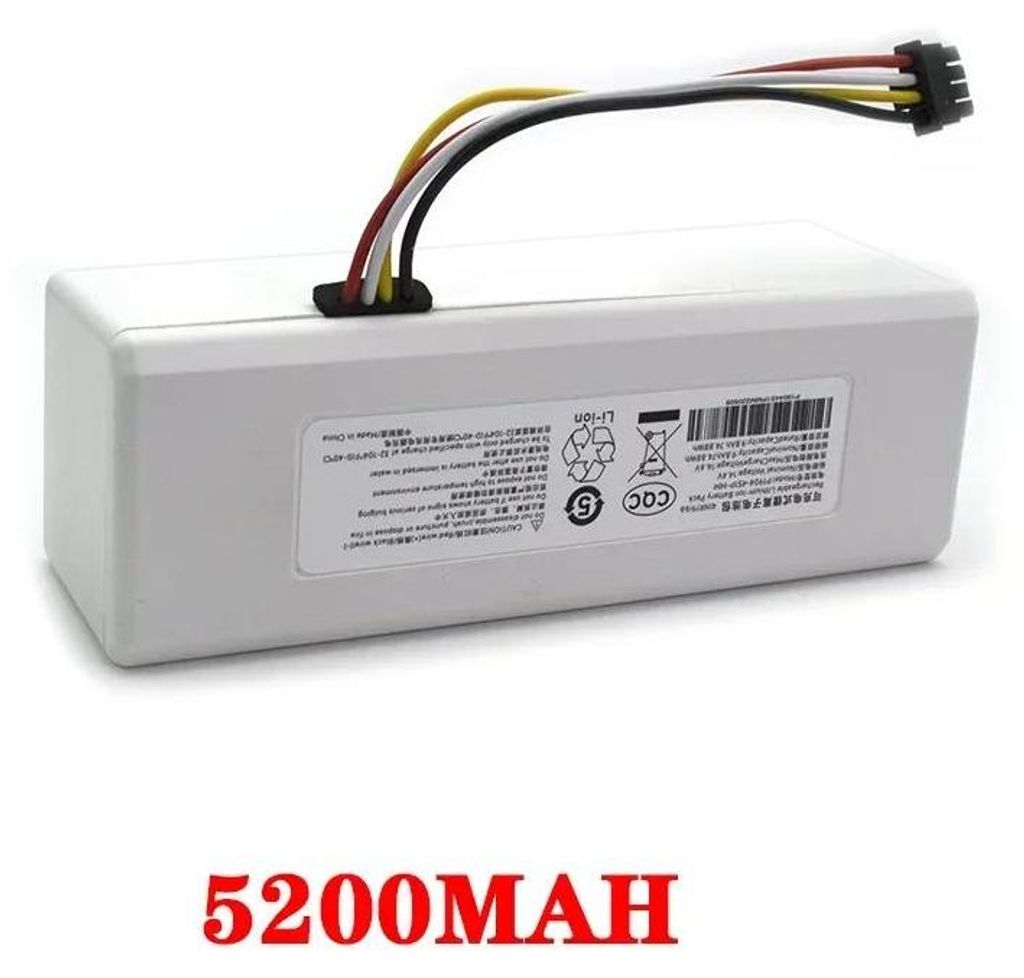 Ersatzakku für Saugroboter - 14,4 V Li‐Ion - 5200 mAh - P1904 4S1P - Kompatibel mit 1C, SKV4093GL, STYTJ01ZHM - 1 Stück