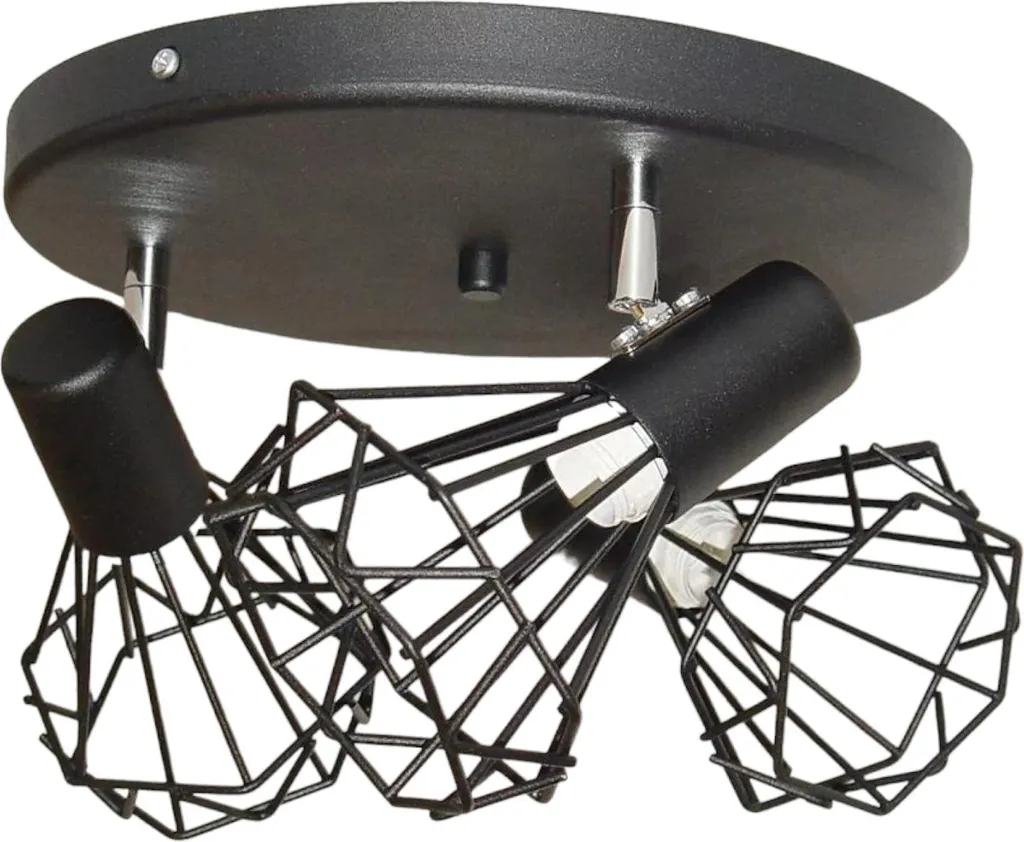 Suspension Noire Moderne Mini Schach Lampe de Plafond Design Chic