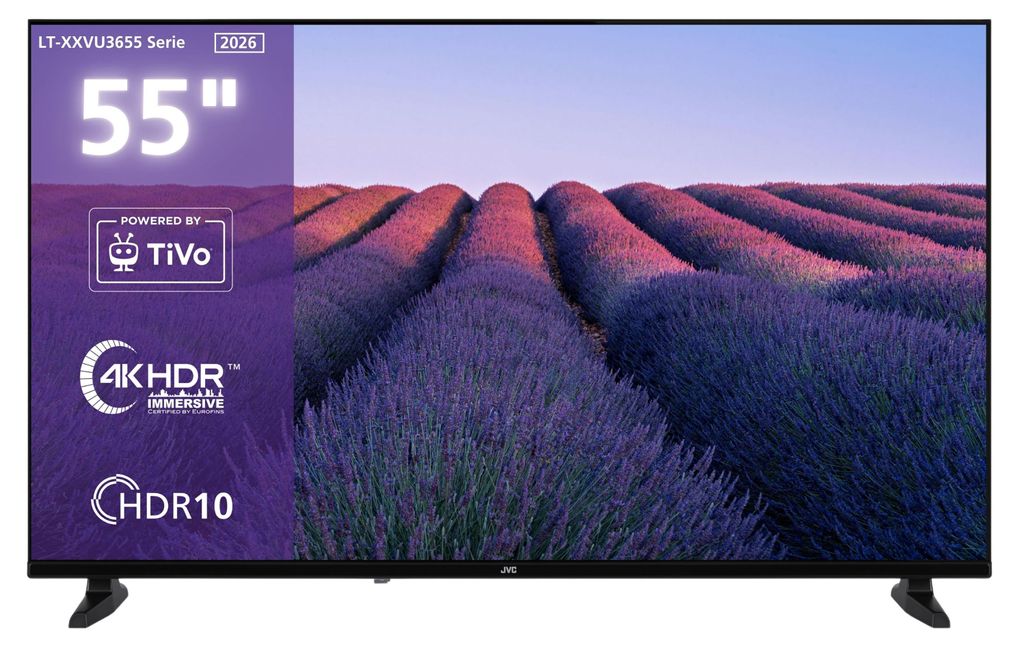 JVC LT-55VU3655 55 Zoll Fernseher 4K UHD Smart TV by TiVo Produktbild 