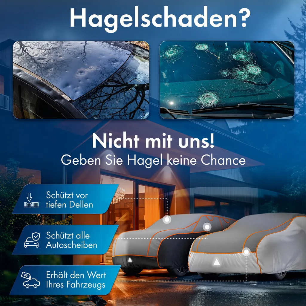 Bâche Voiture Anti-Grêle XXL 100% Polyester Renforcé Perma Protect - 10