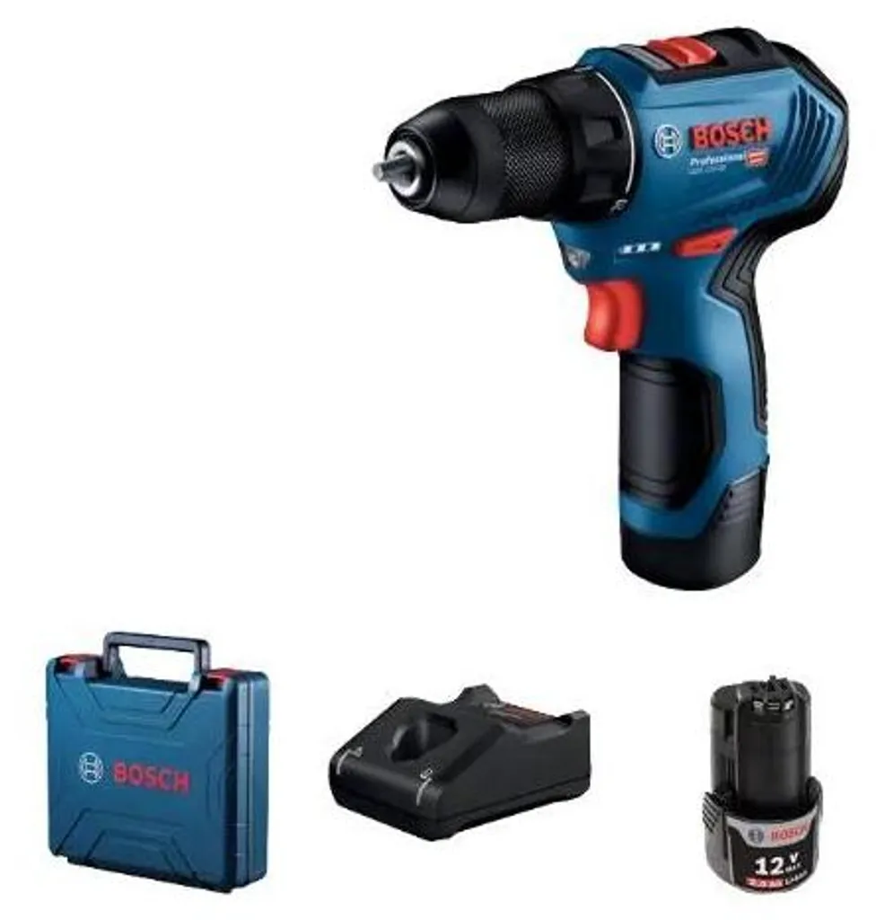 Bosch GSR 12V-30 Perceuse Compacte 30Nm Moteur sans Charbon et 2 Accus - 10