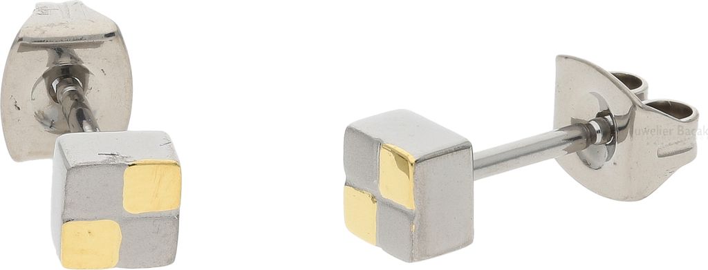 Boccia Damen Ohrstecker 0518-03 Titan bicolor Produktbild 